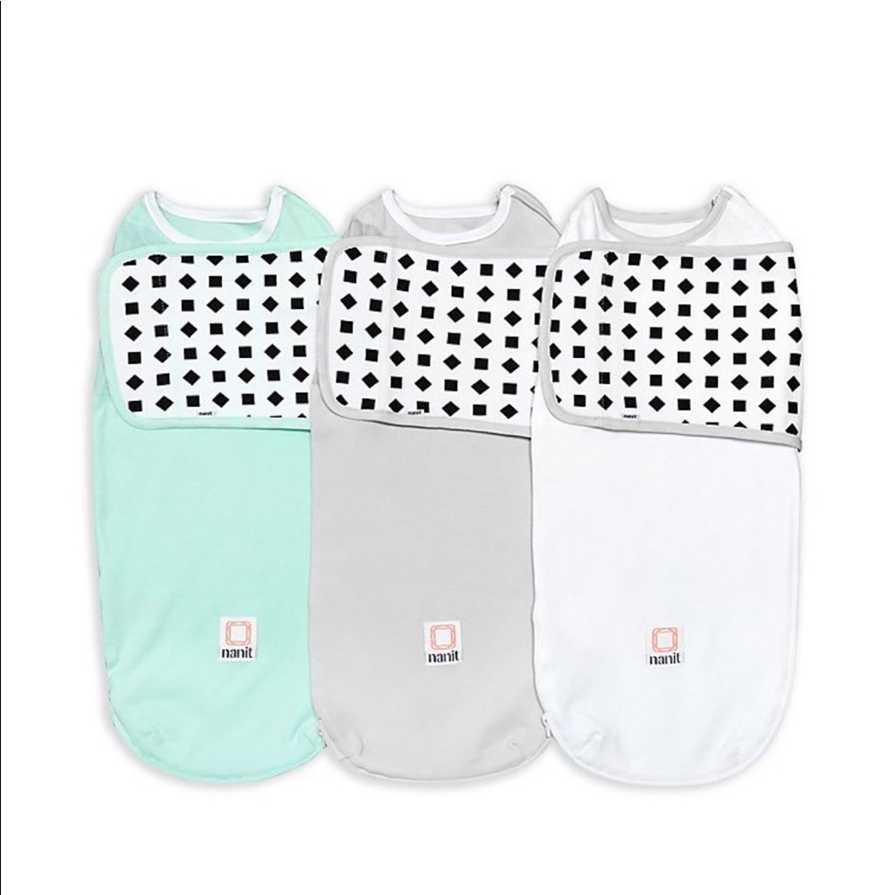 3 NWOT Nanit swaddles